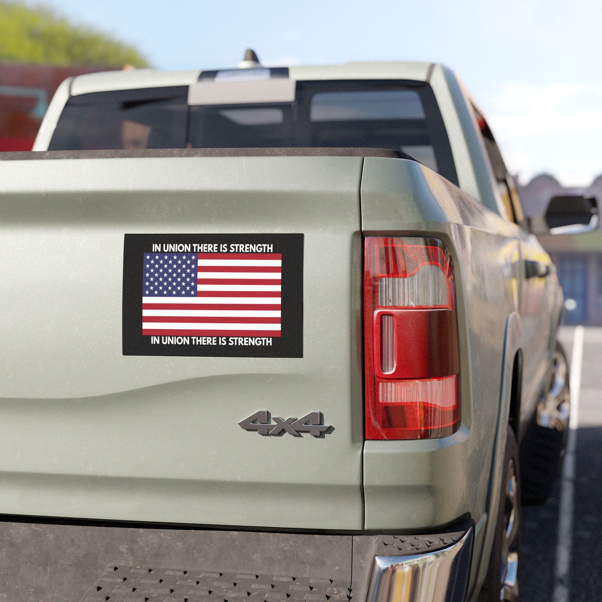 'In Union There Is Strength' Car Magnet